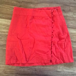 TRENDY FOREVER21 RED SKIRT